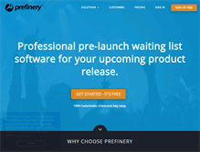 Tablet Screenshot of prefinery.com